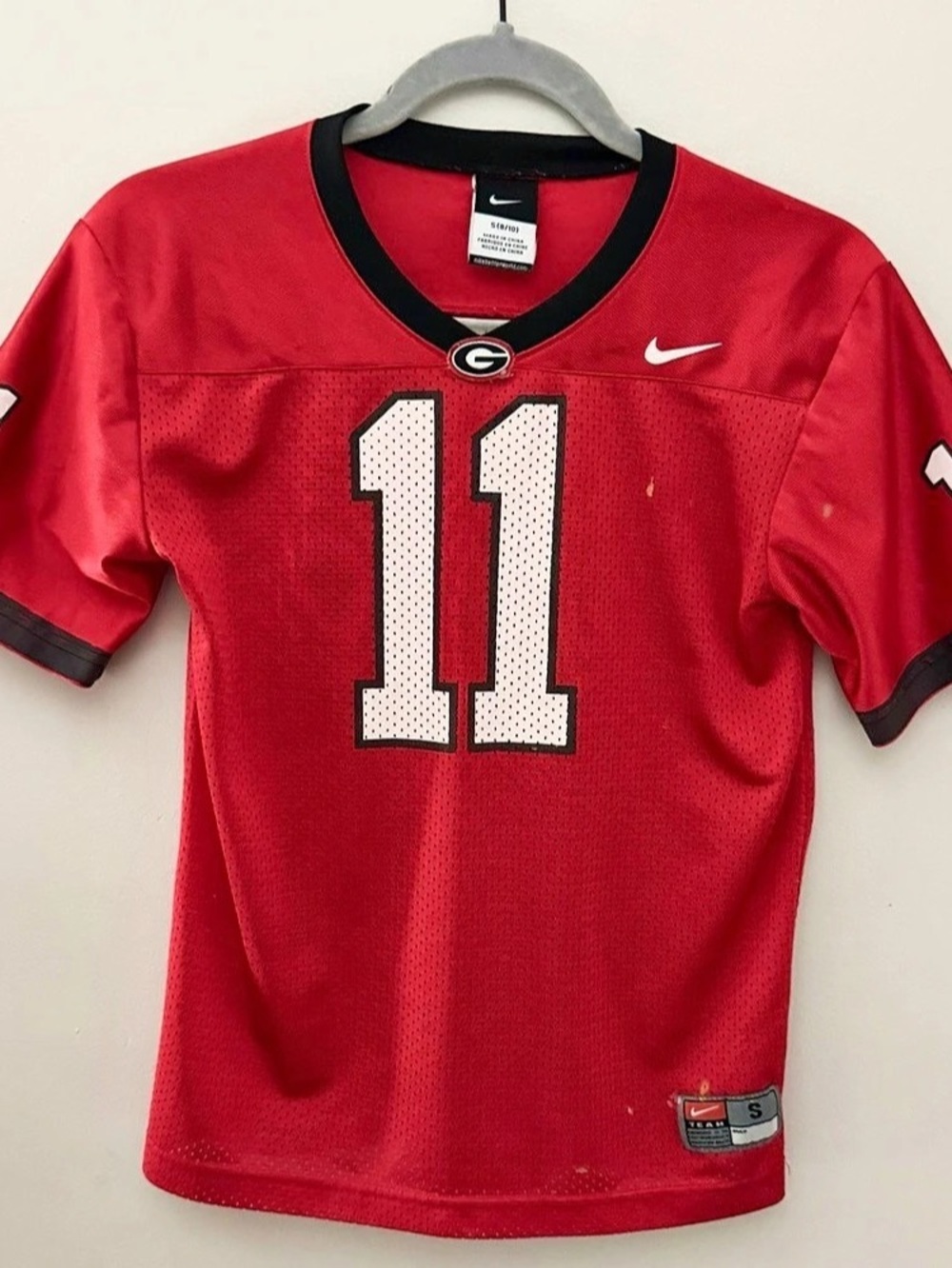 Nike Georgia Bulldogs UGA #11 Football Jersey Youth S 8/10
